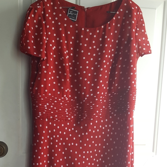 Lny NewYork Dresses & Skirts - LAST CALL---Red and White polka dot Dress